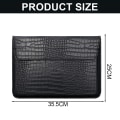 Miniatyrbillede 2 af 5: Krokodille Korn Kunstlæder Flap Style Etui Taske, 13 tommer