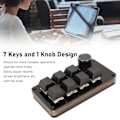 Miniatyrbillede 8 af 8: Makro Programmeringstastatur Hotswap Enhånds Blå Switch Mini 7 Nøgle Mekanisk Keypad med Knap til Spil Arbejde