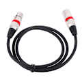 Miniatyrbillede 2 af 5: 3-polet XLR-kabel han til hun M/F afskærmet lydkabel til mikrofonmixer 1M