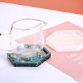 Miniatyrbillede 5 af 6: 3 stk. Epoxy Resin Coaster Molds Trays Square Circle Hexagon