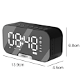 Miniatyrbild 2 av 5: Trådlös Bluetooth-högtalare spegelklocka mini väckarklocka
