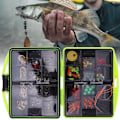 Miniatyrbild 3 av 5: 184PCS 24 sorters fisketillbehörssats Surf Casting Lure Swivel Box Hook Tackle Tool