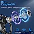 Pikkukuva 2 / 7: Bluetooth-kuulokkeet urheiluun, langattomat Bluetooth 5.3 HiFi Premium Sound -nappikuulokkeet, 2023 uudet langattomat nappikuulokkeet 48 tunnin ENC-melunvaimennuksella