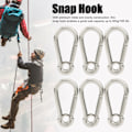 Miniatyrbillede 4 af 8: 10 stk. Snap Hook Fjeder Karabiner Klips Spænde Rustfrit Stål til Camping Klatring Hængning M5