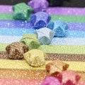 Pikkukuva 2 / 6: Origami Star Papperspaket DIY-papper-360/520 ark-Multicolour Flash