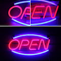 Pikkukuva 8 / 8: LED Open Leuchtreklamen Open Wort Neon Nachtlichter für