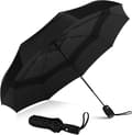 Windproof Travel Umbrella - Compact, Lightweight, Automatic, Robust and Portable Small Folding Backpack Umbrella