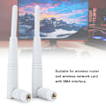 Miniatyrbillede 3 af 6: 2 stk. 2.4G/ 5G Dual Band WiFi-antenne 4DBi Omni RP‑SMA Interface-antenne