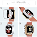 Pikkukuva 7 / 7: [2Pack] Yhteensopiva Fitbit Versa 3 Fitbit Sense Bling