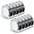 Miniatyrbillede 1 af 7: 3D-prægede plastikbånd, 9 mm, 3/8'' x 9,8'