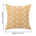Miniatyrbilde 4 av 5: Blad broderi dekorativ putetrekk Boho Tufted lin putetrekk for sofa seng