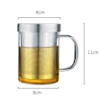 Miniatyrbillede 5 af 8: Glas Tekande med Infuser, Løs Te Tekande med Infuser,