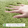 Miniatyrbilde 3 av 5: Sklisikker, vaskbar mikrofiber myk og fluffy baderomsmatte, absorberende badematte for bad, badekar, inngang, dørmatte