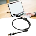 Miniatyrbild 1 av 8: USB C till USB C Kabel 0.5m Hane till Hane PD240W PD3.1 E Mark Chip Nylon Typ C Laddningskabel för Laptop Telefon Tablet