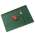 Miniatyrbild 1 av 5: 4 läder placemats, halkfria isoleringsmattor, hushållsbordsmattor, vattentäta hotellmattor för västerländsk mat, underlägg.