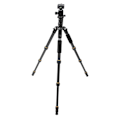 Miniatyrbild 3 av 8: ZOMEI Q666C Kolfiber Svart Portabel Rese Monopod Kulhuvud Stativ för DSLR Digitalkamera