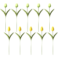 Miniatyrbillede 1 af 5: PU Kunstige Tulipaner Real Touch Kunstige Blomster Arrangement