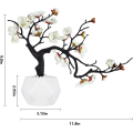 Miniatyrbillede 4 af 8: Hvid blomme kunstig blomst enkelt