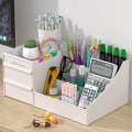 Miniatyrbild 4 av 7: Makeup-arrangör med lådor — Bänkskivearrangör för