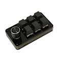 Miniatyrbilde 7 av 8: Mini 6-tasters tastatur med knott Hot Swappable Blå bryter Mekanisk tastatur Makro programmeringstastatur for arbeidsspill