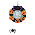 Pikkukuva 1 / 5: 20cm Halloween-kranssi, ei-kudottu, kurpitsakranssi sisä- ja ulkokäyttöön