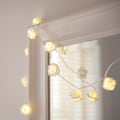 Pikkukuva 4 / 7: Lights4fun 2x 20 LED-ruusuköynnösvalosarja lämpimän valkoinen paristokäyttöinen