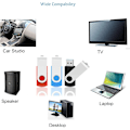 Miniatyrbild 7 av 7: USB-minne 32 GB USB 2.0 Flash-enhet 4 stycken, USB-minne Flash-enhet Minne Stick Tummenhet Pen Drive för bärbar dator PC Windows