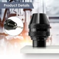 Miniatyrbilde 3 av 5: 0,3-3,2 mm nøkkelfri chuckadapter, tre-kjeft chuck, sekskant skaftkonverter, minichuck, roterende verktøy for å bytte tilbehør