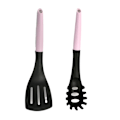 Miniatyrbild 1 av 5: Rosa nylonspatel non-stick panna special matlagningssil
