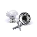 Knobs 2-pack - Diamond / Crystal with silver base Silver silver