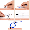 Miniatyrbillede 4 af 5: Speed Skipping Rope Justerbar Springtov med Aluminium