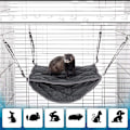 Miniatyrbillede 3 af 6: Lille dyre hængekøje Fritte hængekøje Hængekøje og tunnel Hamster egern sukker spinner marsvin Fritte tilbehør hængende gemmested tunnel rør legetøj