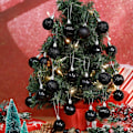 Miniatyrbild 6 av 7: Julgransprydnader Set, Lättviktshängande Dekorationer för Julstämning, Spegelfinish & Blank Finish Plastkulor, Idealisk för