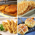 Miniatyrbillede 5 af 5: Ristningsgitter i rustfrit stål, dejgittervalse, bageværktøj, kageform, pizzabrød, konditordej, skorpevalse