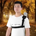 Miniatyrbillede 3 af 5: Justerbar Enkelt Skulder Brystrem Sele Adapter til Gopro Action Kamera