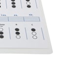 Miniatyrbilde 3 av 8: Trompet Akkorddiagram Fingersetting Noter Musikk Instrument Referanseguide for Hjem Klasse Liten