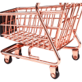 Miniatyrbillede 6 af 8: Mini Metal Indkøbsvogn Supermarked Håndvogn Trolley, Bord Off