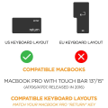Pikkukuva 7 / 8: Ultraohut näppäimistönsuojus, yhteensopiva MacBook Pron kanssa