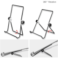 Miniatyrbilde 3 av 6: Sammenleggbart nettbrettstativ med flere vinkler, universalt justerbart skrivebordsstativ i metall med 180° rotasjon for iPad 10,2", iPad Pro 11"/12,9" 2020/2018, iPad Air,