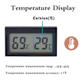Miniatyrbillede 3 af 5: Digitalt display termohygrometer modul mini termohygrometer