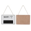 Miniatyrbild 6 av 8: Högkvalitativ, kraftig WiFi-lösenordsskylt, tillverkad av nödställt, väderbitet trä för tidlös charm, funktionell inredning som förhöjer alla