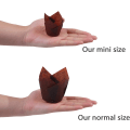 Miniatyrbillede 2 af 6: 150 stk. Mini bagekopper Tulipan bagekopper Cupcakeforme
