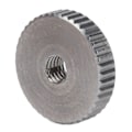 Miniatyrbilde 4 av 8: Ribbet Mutter i 304 Rustfritt Stål, Ribbet Flatt Hode, Gjennomgående Hull, Håndstrammet Mutter M3