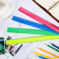 Miniatyrbild 4 av 6: 4-pack plastlinjaler i plast, rakt linjal, mätverktyg för