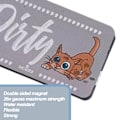 Miniatyrbild 3 av 5: Rengör smutsig diskmaskin magnet, vändbar diskmaskinsskylt,