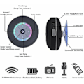 Miniatyrbild 4 av 5: Bluetooth-högtalare för dusch, IPX7 Bluetooth-duschradio med helt vattentät FM-radio, handsfree-högtalare, kraftfull sugkopp