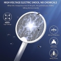 Miniatyrbilde 7 av 7: Flashvin Bug Zapper Racket, Elektrisk Flueswatter med krok og