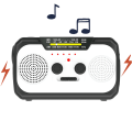 Miniatyrbild 1 av 5: Nödhandvevradio med LED-ficklampa för nödsituationer,