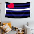 Miniatyrbillede 6 af 6: Læder Pride Flag 3×5 Fod Regnbue Flag, Regnbue Flag