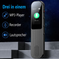 Miniatyrbild 6 av 7: 64 GB digital röstinspelare mini, 3072 Kbps röststyrd inspelare, typ-C ultrahöghastighetsdataöverföring, används för kurser, konferenser etc.
